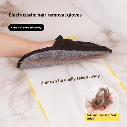 Guantes eficientes para Limpieza del cabello de mascotas, herramientas de cepillado para depilación, cepillo suave para el cuidado de perros y gatos, elimina el pelo de la alfombra del sofá