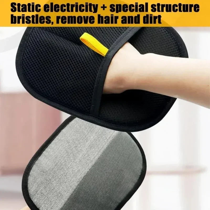 Guantes eficientes para Limpieza del cabello de mascotas, herramientas de cepillado para depilación, cepillo suave para el cuidado de perros y gatos, elimina el pelo de la alfombra del sofá